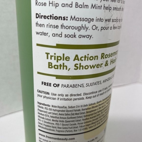 c. Booth Triple Action Rosemary Mint Wash - Picture 5 of 12